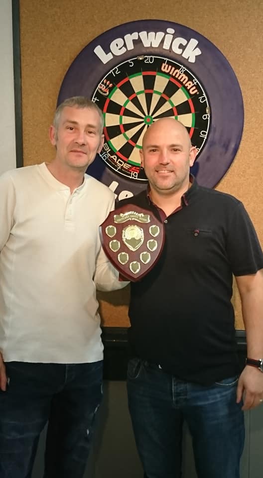 Neal is 1st winner of newly formed Double Start competition. Shetland Darts Association